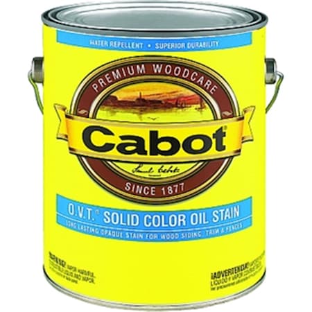 Cabot 1 Gallon- White Base O.V.T. Solid Oil Stain 80351165016